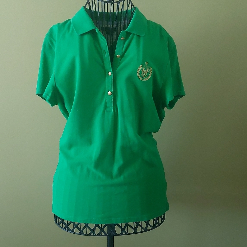 Tommy Hilfiger, size L, Green Polo Shirt